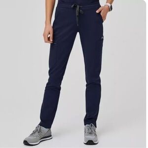 Figs Women’s Technical Collection Navy Blue Lola Skinny Scrub Pants Size Small‎
